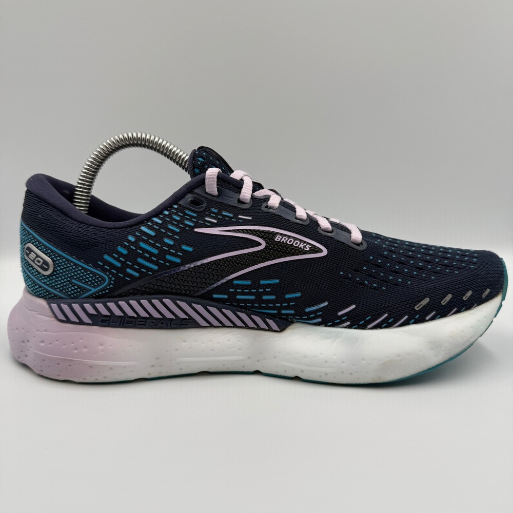 Brooks Glycerin GTS 20 Blue Pink Running Shoes Women's Size 8.5 1203701B499 - Picture 4 of 9